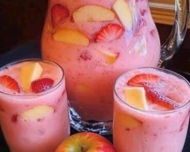 Creamy Strawberry Apple Punch  