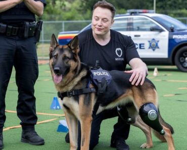 Elon Musk is a pup’s best friend! His huge donation funded robotic legs for injured police dogs, letting one K9 chase criminals again—Musk’s kindness has tails wagging! – hotnews13.store