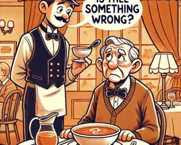 Soup at the restaurant –