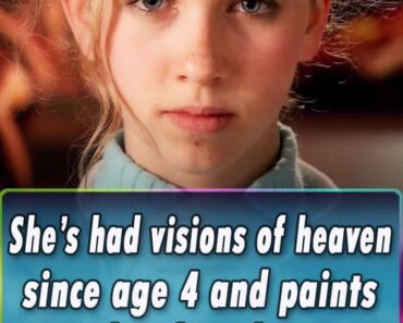 She’s had visions of heaven since age 4 and paints exactly what she sees, the paintings are unreal