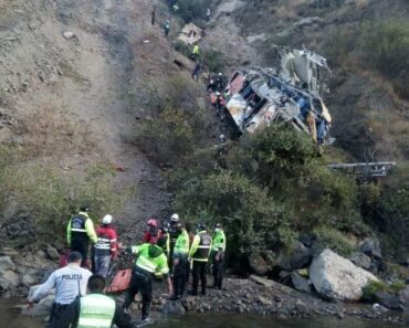 Bus falls off cliff in Peru’s Andes mountains, leaving 29 dead