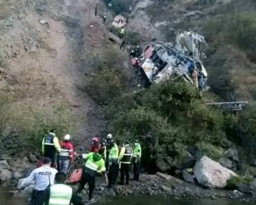 BREAKING NEWS At least 23 dead after bus falls into a chasm in… See more