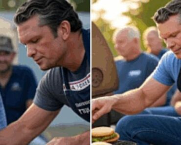 MIC OFF, GRILL ON?! Pete Hegseth stuns Fox fans by ditching the spotlight and firing up the barbecue for veterans—no speech, no cameras, just juicy steaks, real smiles, and a silent salute that hit harder than any broadcast; is this heartfelt gratitude or the most genius anti-PR PR stunt ever? One grill, one Fox host, and a backyard moment that made America cry—not from politics, but from the onions and the feels. Did Hegseth just redefine patriotism with tongs in hand and apron on?