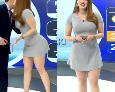 Presenter forgets she was on live and h