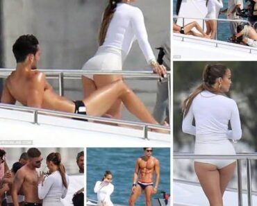 Jennifer Lopez Was Caught Acting Intimately With Two Young Men On A Yacht In Miami, Florida.