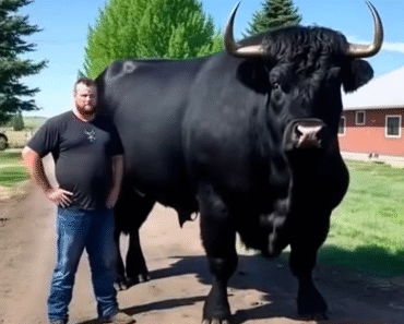Just bought this registered Black Angus bull for $6,500. –
